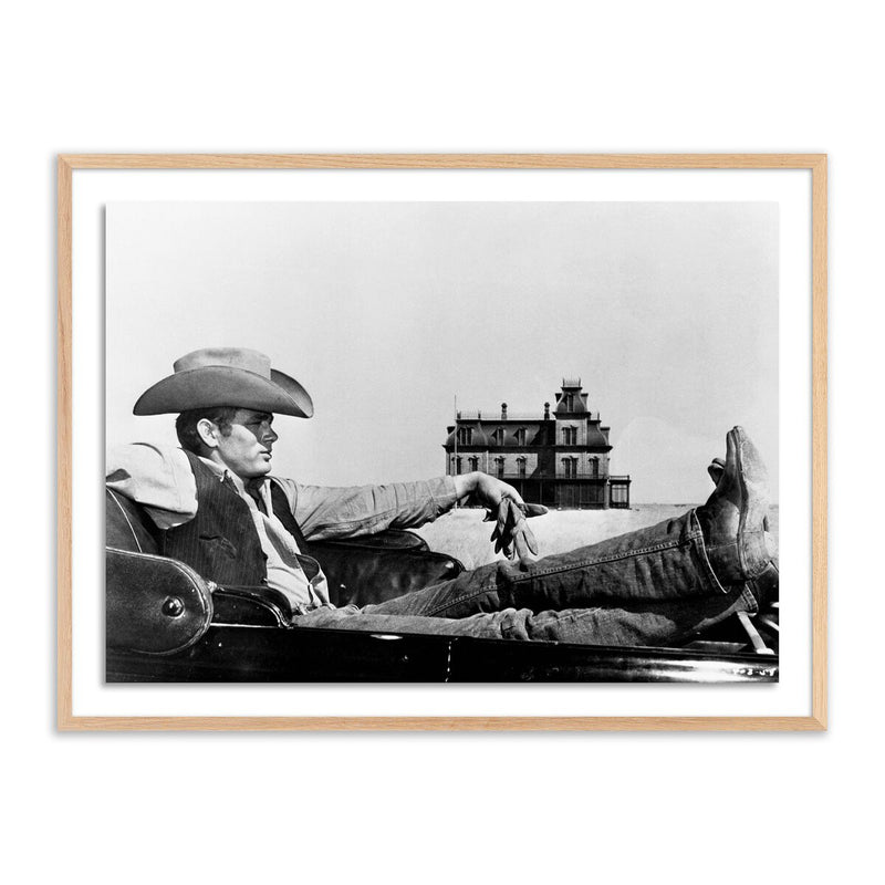 James Dean In Motion Picture Giant by Getty Images - White Oak