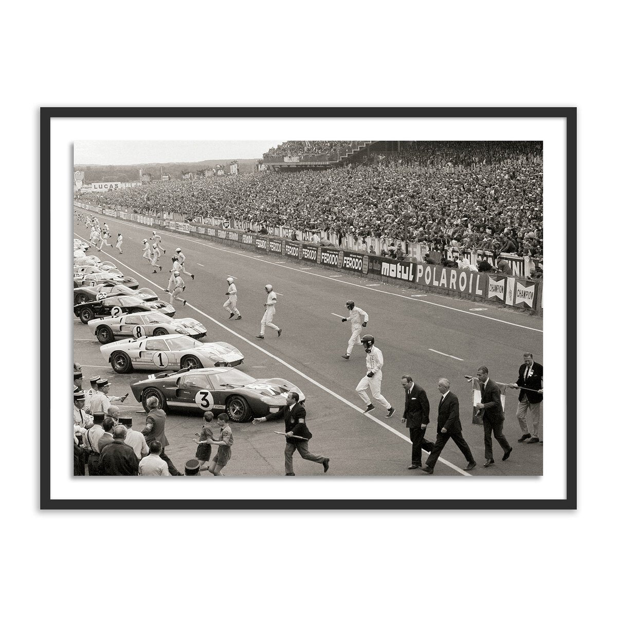 Start Of The Le Mans Race by Getty Images - Black Maple