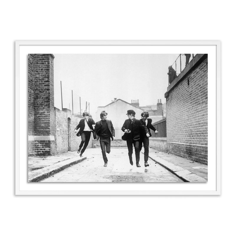 The Beatles Running In A Hard Day's Night - White Maple