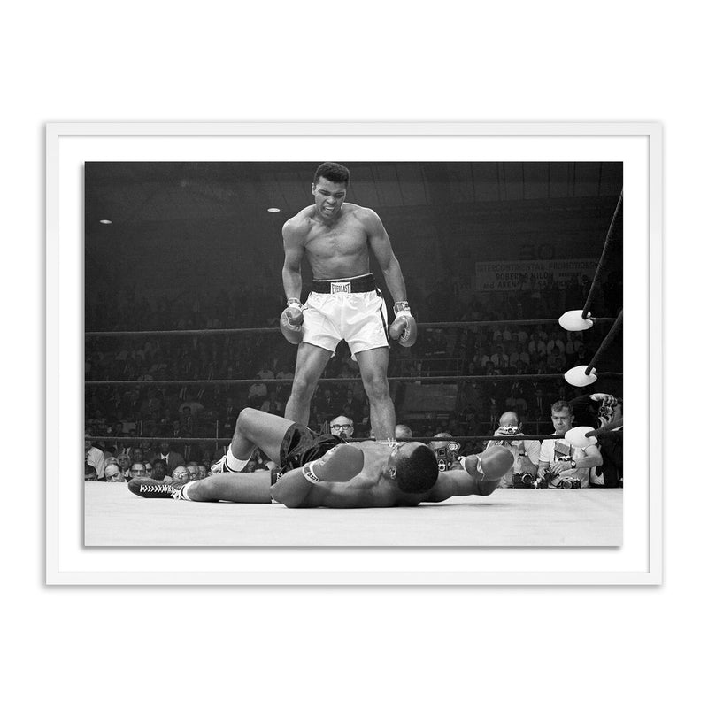 Muhammad Ali Taunting Sonny Liston by Getty Images - White Maple