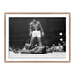 Muhammad Ali Taunting Sonny Liston by Getty Images - Rustic Walnut