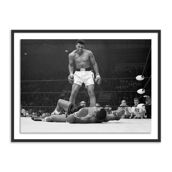 Muhammad Ali Taunting Sonny Liston by Getty Images - Black Maple