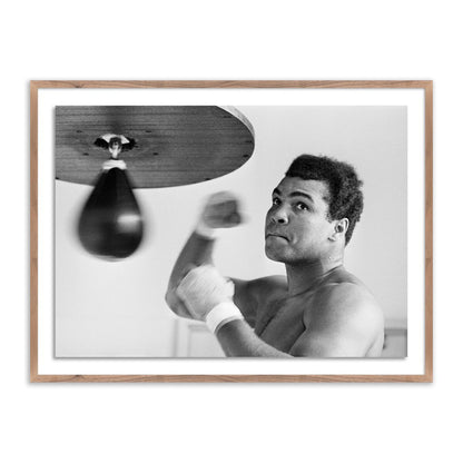 Muhammad Ali Punching Bag by Getty Images - Rustic Walnut
