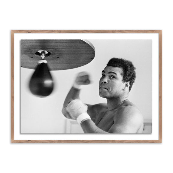 Muhammad Ali Punching Bag by Getty Images - Rustic Walnut