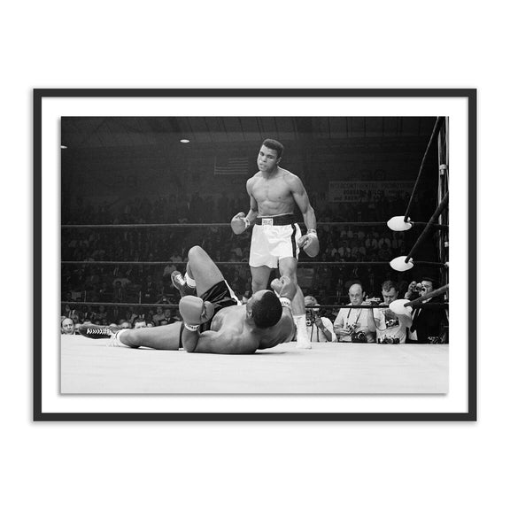 Boxers Muhammad Ali and Sonny Liston Fighting - Black Maple