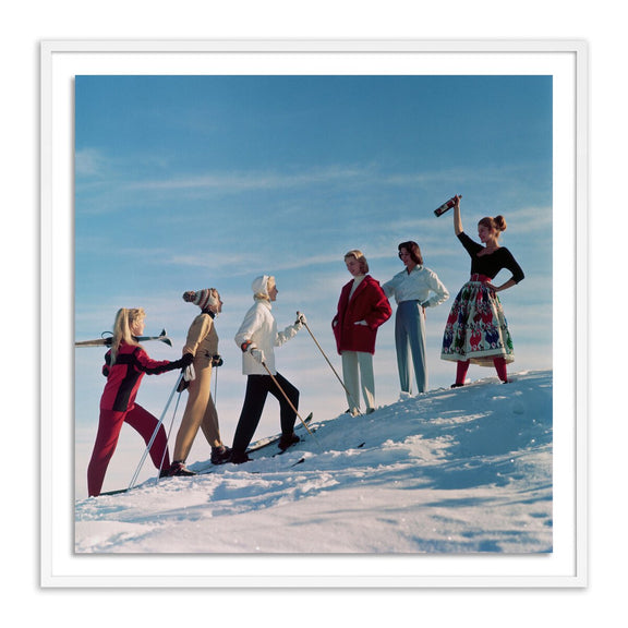 Skiing Party by Getty Images - White Maple