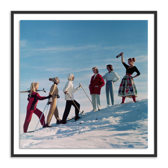 Skiing Party by Getty Images - Black Maple