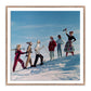 Skiing Party by Getty Images - Rustic Walnut