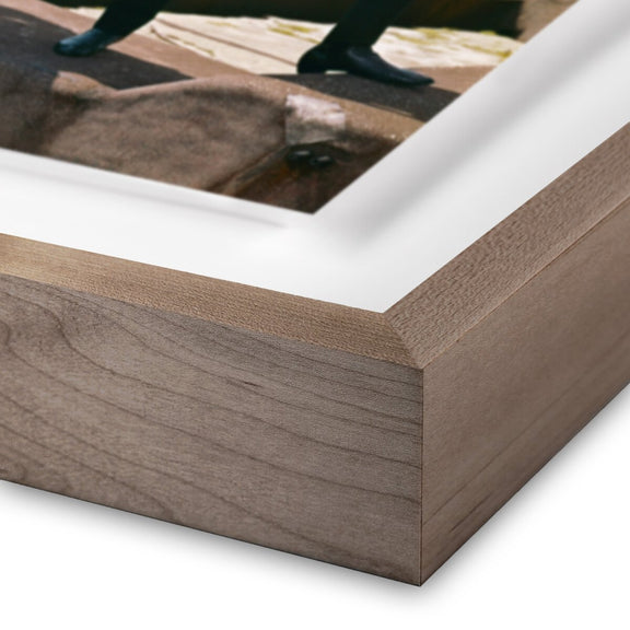Beatles Portrait	by Getty Images - Rustic Walnut