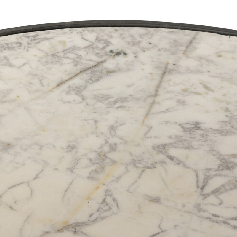 Balboa Outdoor Dining Table - Veined White Marble