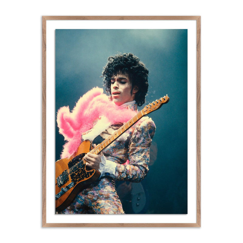 Prince Live At The Forum by Getty Images - Rustic Walnut