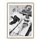 Woman Sunbathing With Chimpanzee	by Getty Images - Rustic Walnut