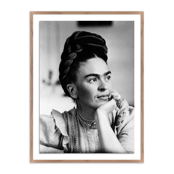 Frida Kahlo by Getty Images - Rustic Walnut