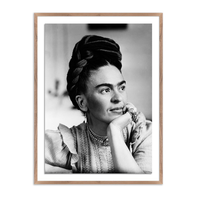 Frida Kahlo by Getty Images - Rustic Walnut