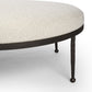 Corinne Cocktail Ottoman - Crete Pebble