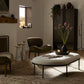 Corinne Cocktail Ottoman - Crete Pebble