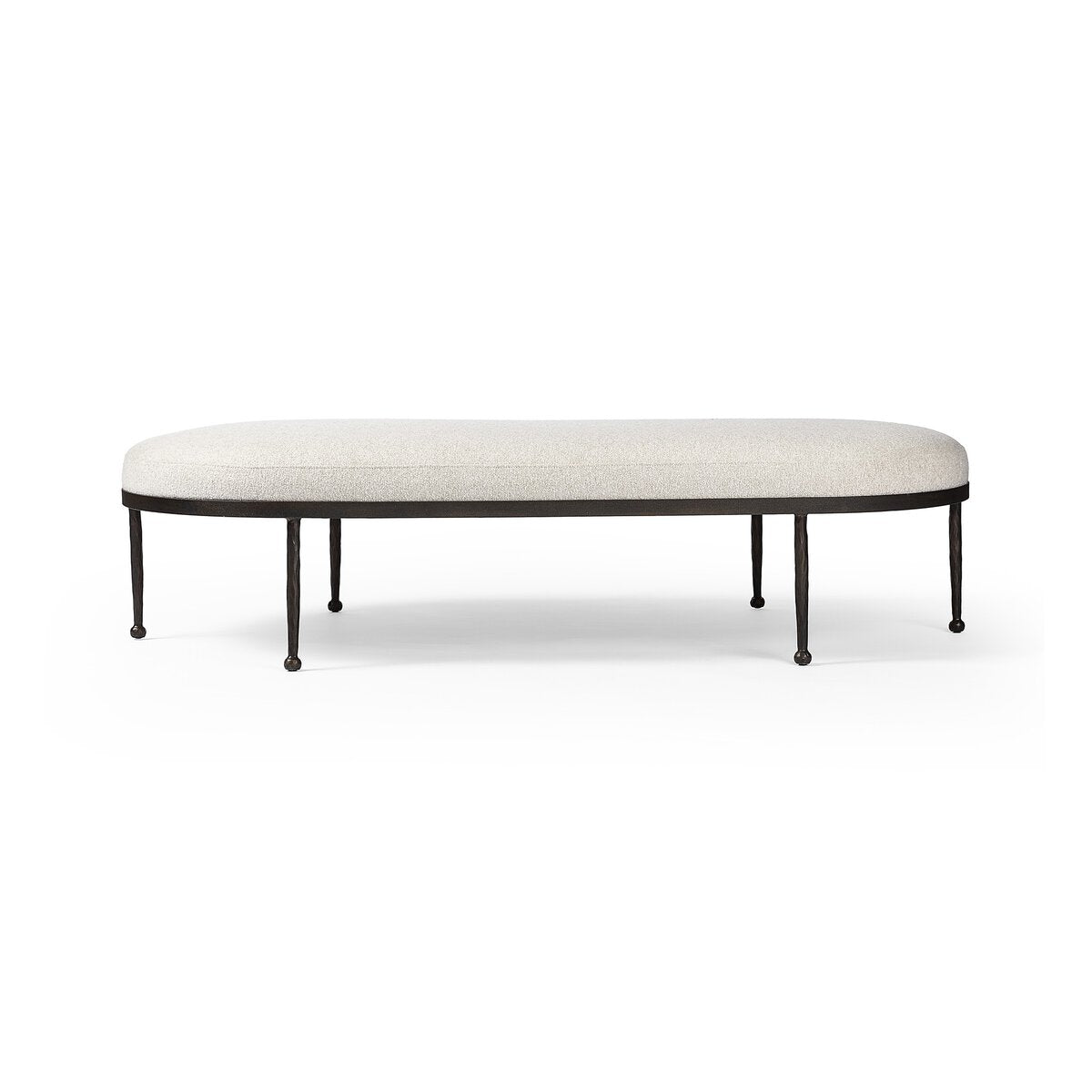 Corinne Cocktail Ottoman - Crete Pebble