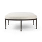 Corinne Cocktail Ottoman - Crete Pebble