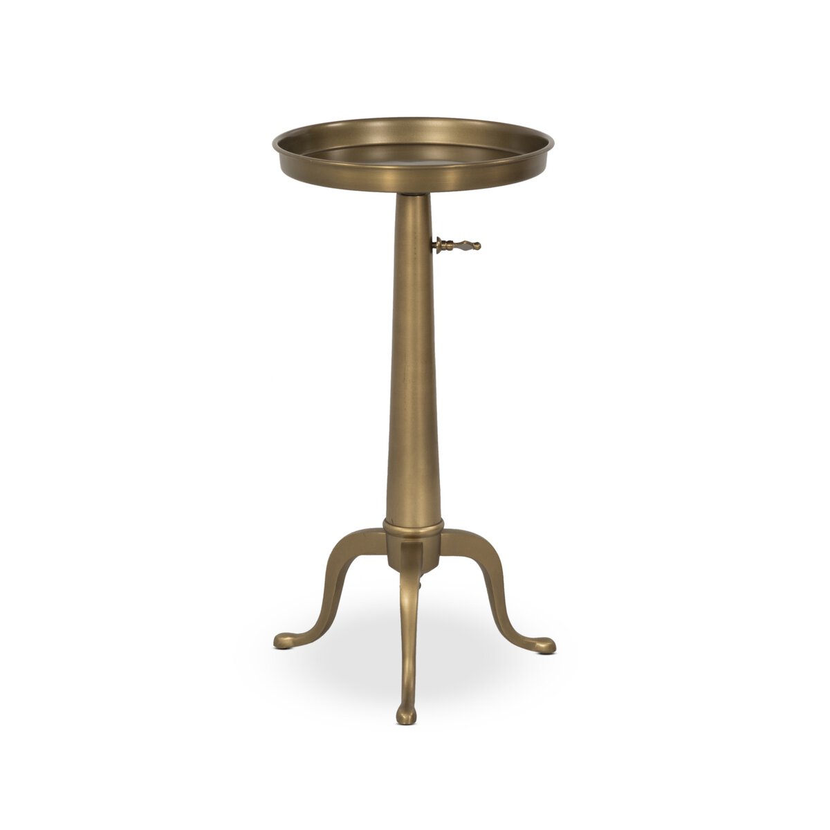 Umi End Table - Dark Matte Brass