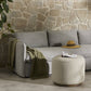 Sinclair Outdoor Ottoman - Hayes Cream
