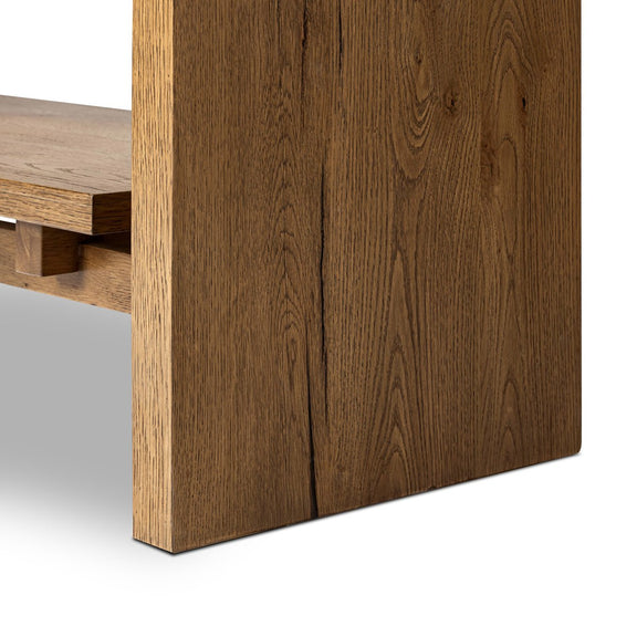 Theodore Bookcase - Rustic Amber Oak Veneer