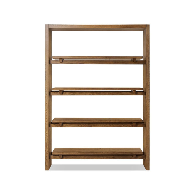 Theodore Bookcase - Rustic Amber Oak Veneer