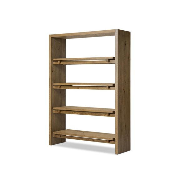 Theodore Bookcase - Rustic Amber Oak Veneer