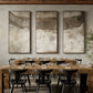 Revere Triptych by Matera — Rustic Walnut Floater