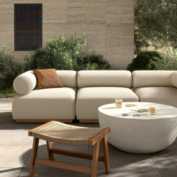 Lenox Outdoor 3-Piece Sectional - Alessi Linen