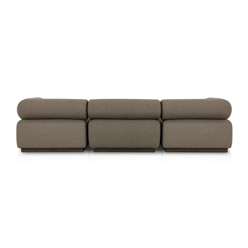 Lenox Outdoor 3-Piece Sectional - Alessi Fawn