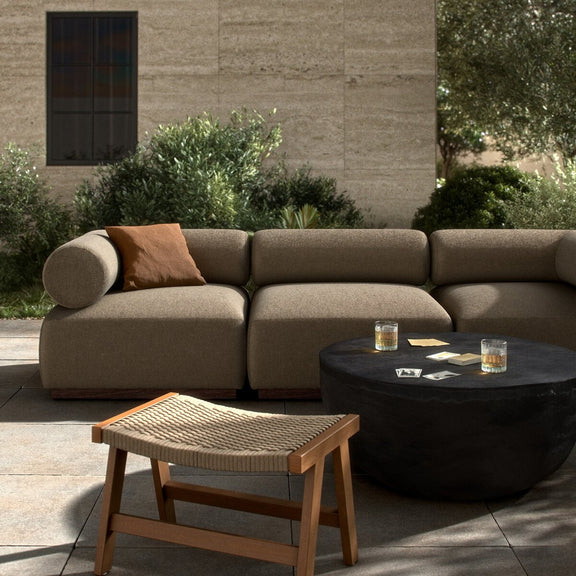 Lenox Outdoor 3-Piece Sectional - Alessi Fawn