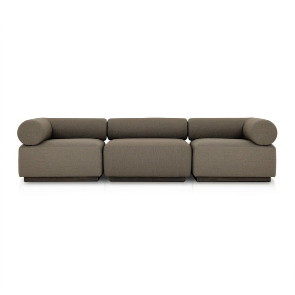 Lenox Outdoor 3-Piece Sectional - Alessi Fawn