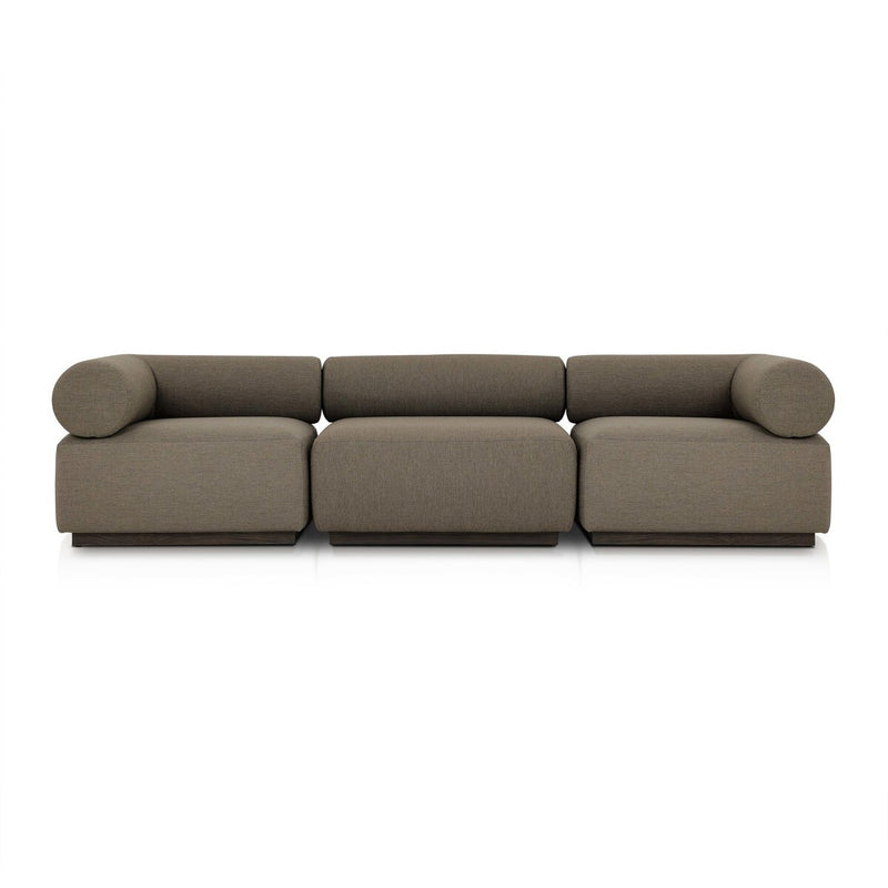 Lenox Outdoor 3-Piece Sectional - Alessi Fawn