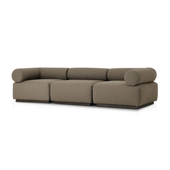 Lenox Outdoor 3-Piece Sectional - Alessi Fawn