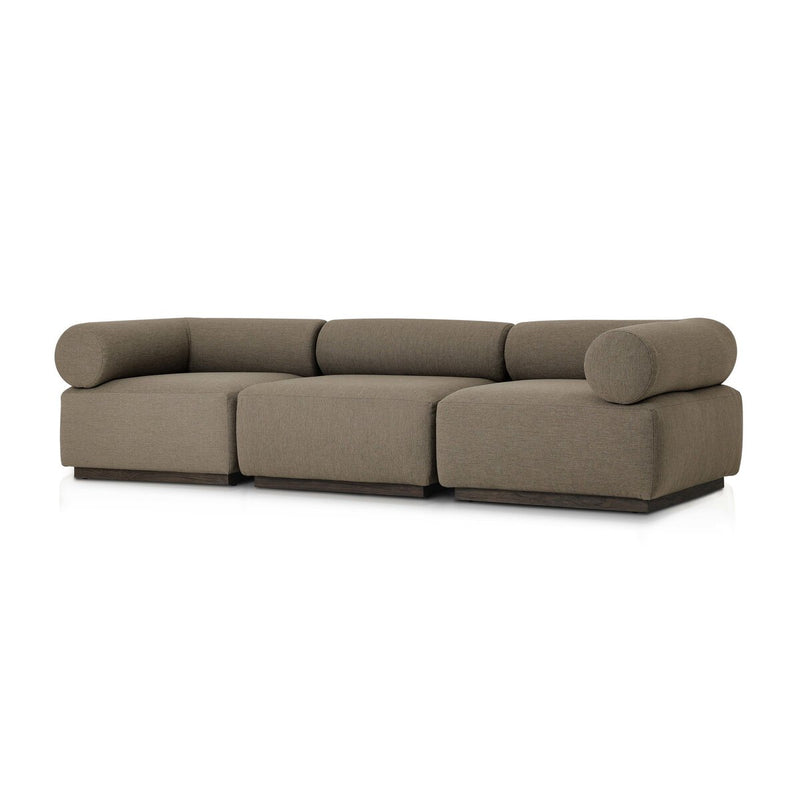 Lenox Outdoor 3-Piece Sectional - Alessi Fawn