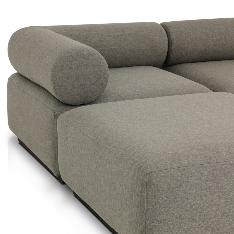 Lenox Outdoor 3-Piece Sectional - Alessi Fawn
