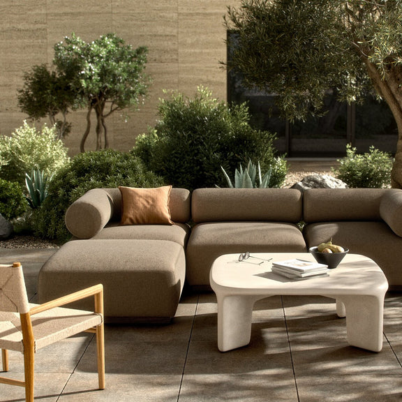Lenox Outdoor 3-Piece Sectional - Alessi Fawn