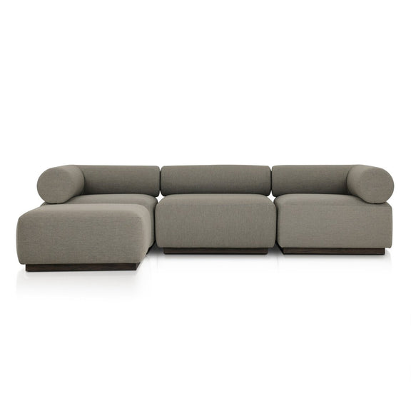 Lenox Outdoor 3-Piece Sectional - Alessi Fawn