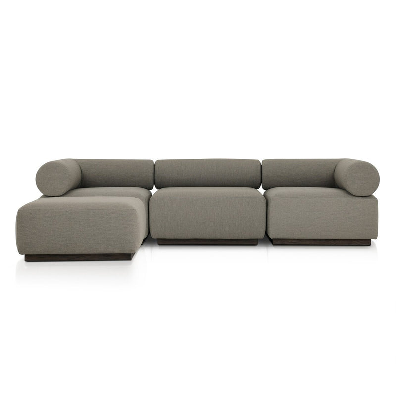 Lenox Outdoor 3-Piece Sectional - Alessi Fawn