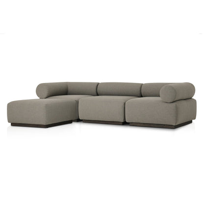 Lenox Outdoor 3-Piece Sectional - Alessi Fawn