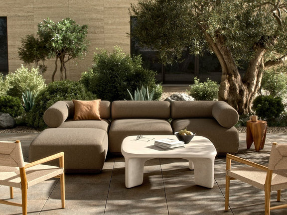 Lenox Outdoor 3-Piece Sectional - Alessi Fawn