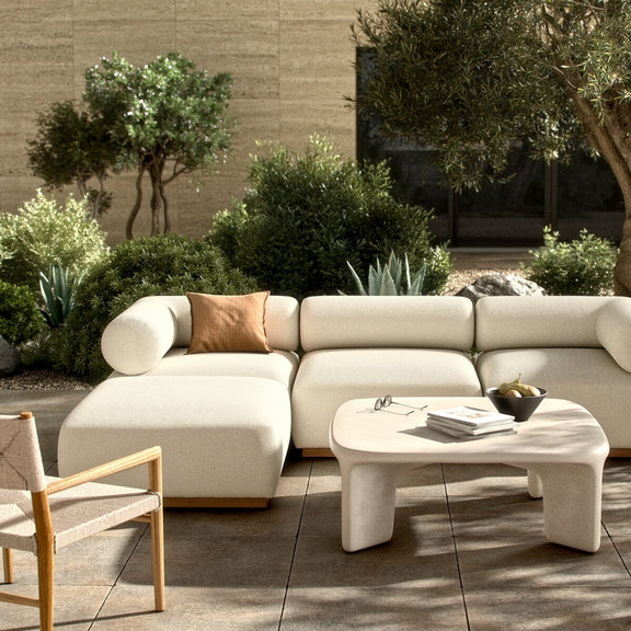Lenox Outdoor 3-Piece Sectional - Alessi Linen