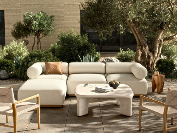 Lenox Outdoor 3-Piece Sectional - Alessi Linen