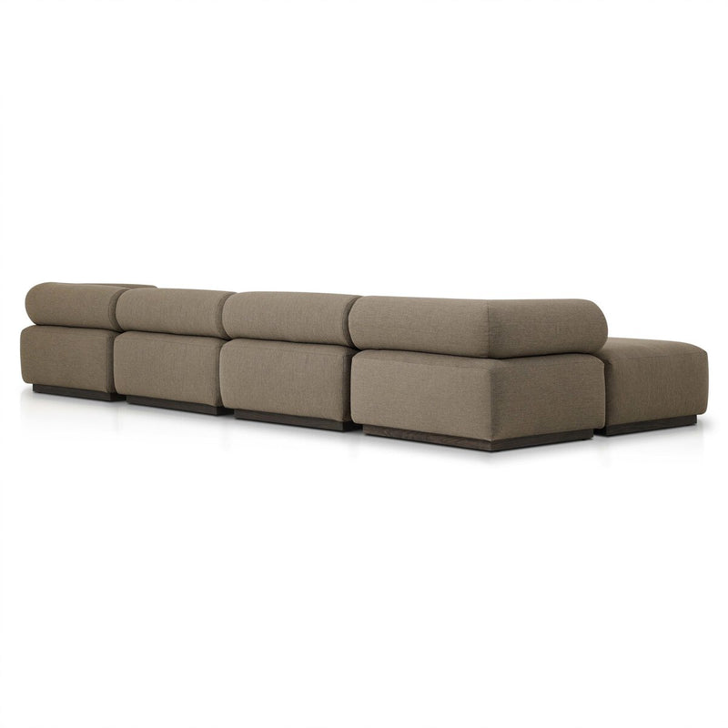 Lenox Outdoor 4-Piece Sectional - Alessi Fawn