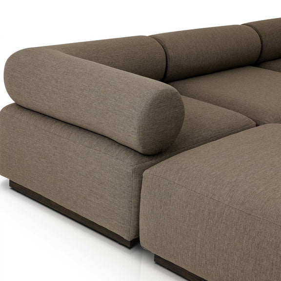 Lenox Outdoor 4-Piece Sectional - Alessi Fawn
