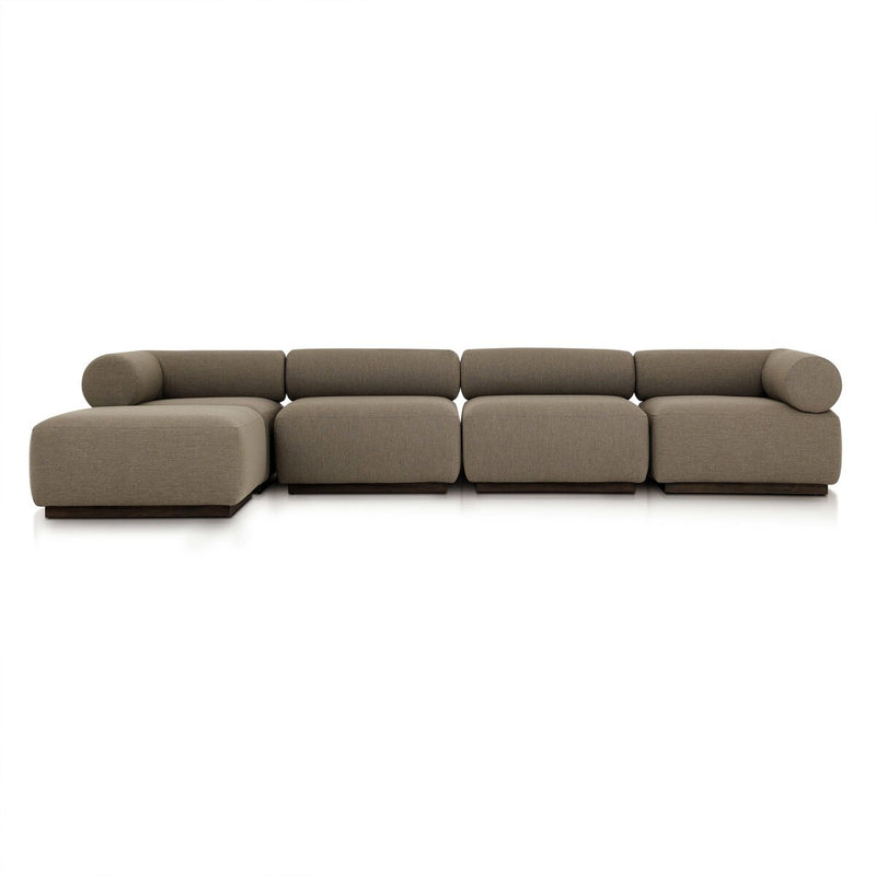 Lenox Outdoor 4-Piece Sectional - Alessi Fawn