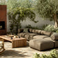 Lenox Outdoor 4-Piece Sectional - Alessi Fawn