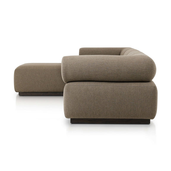 Lenox Outdoor 4-Piece Sectional - Alessi Fawn