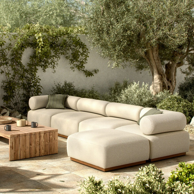 Lenox Outdoor 4-Piece Sectional - Alessi Linen