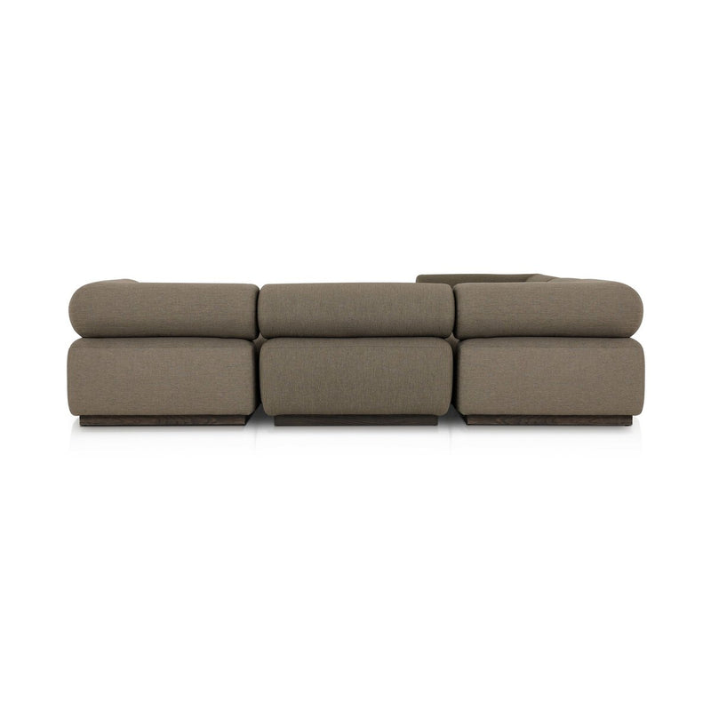 Lenox Outdoor 5-Piece Sectional - Alessi Fawn